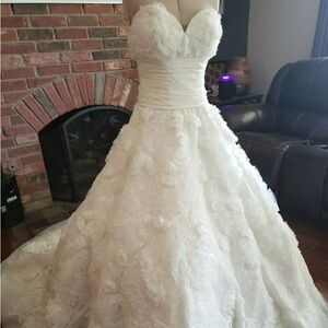 Beautiful white wedding dress